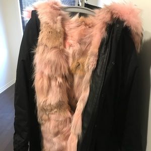 Winter Jacket Women Long Parka Real Fox Fur Coat
